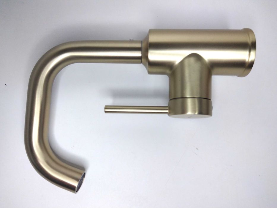 KRAN Bateria Zlewozmywakowa obrotowa 360°C Szczotkowane ZŁOTO-KeeGone