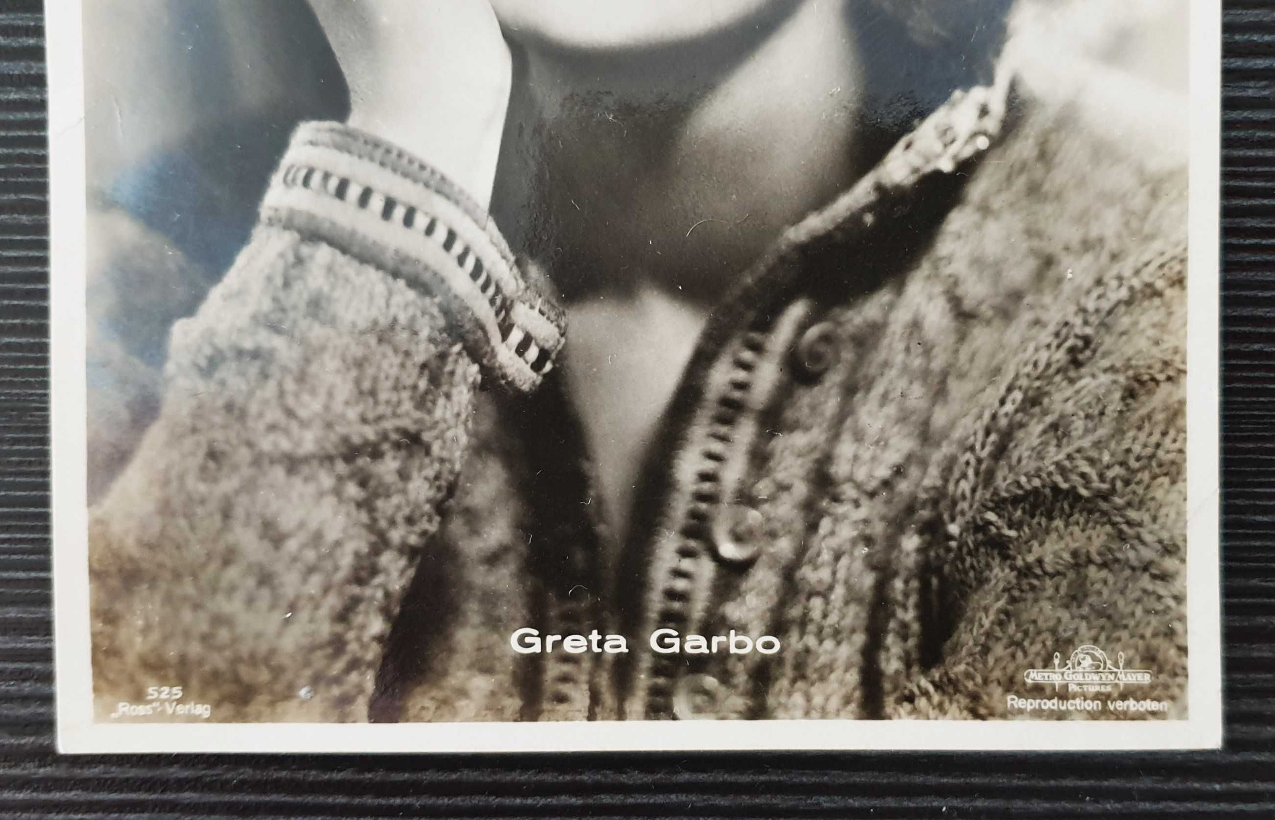 Greta Garbo prawdziwa fotografia karta pocztowa