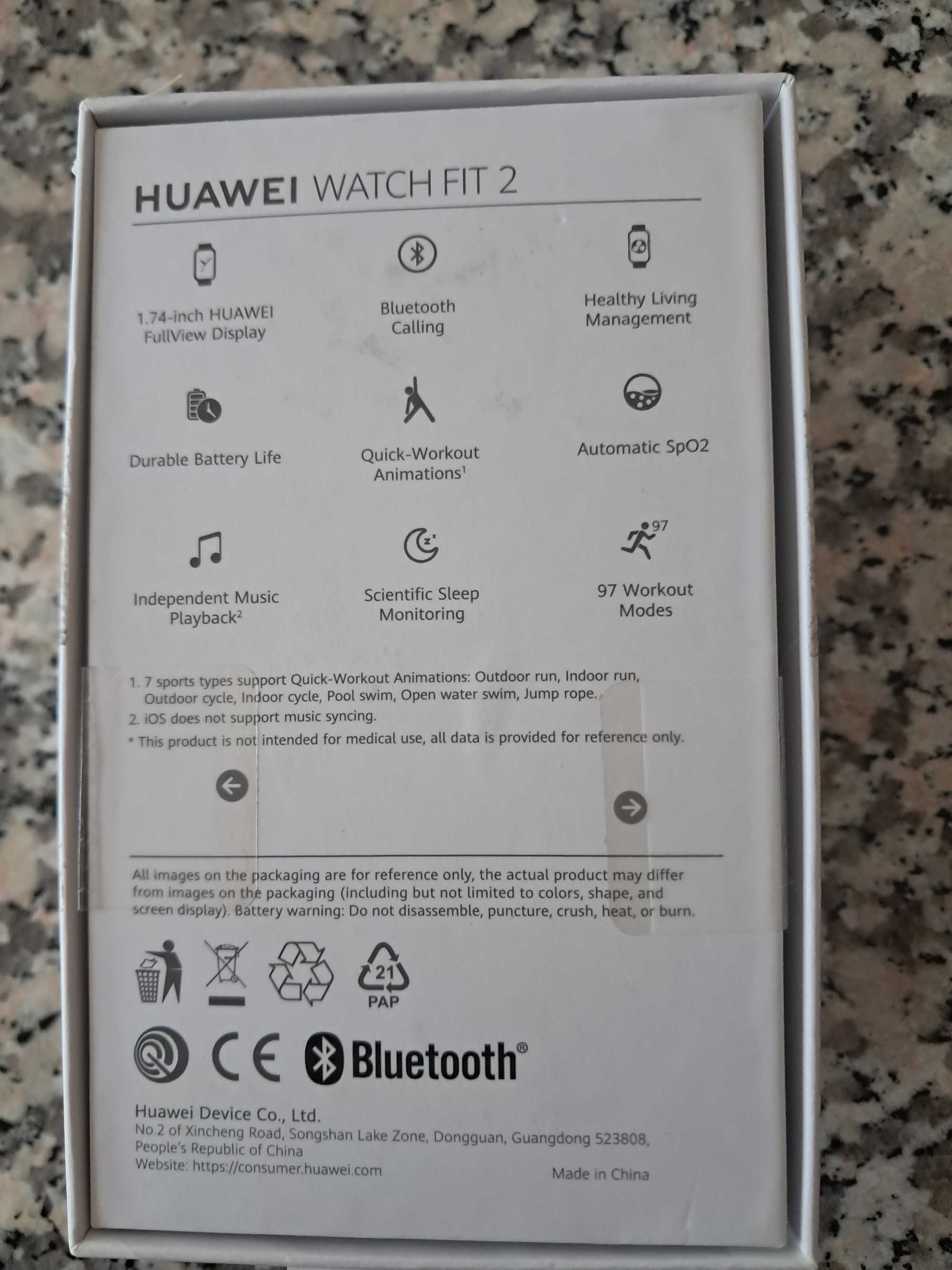 Relógio Hawei watch fit 2