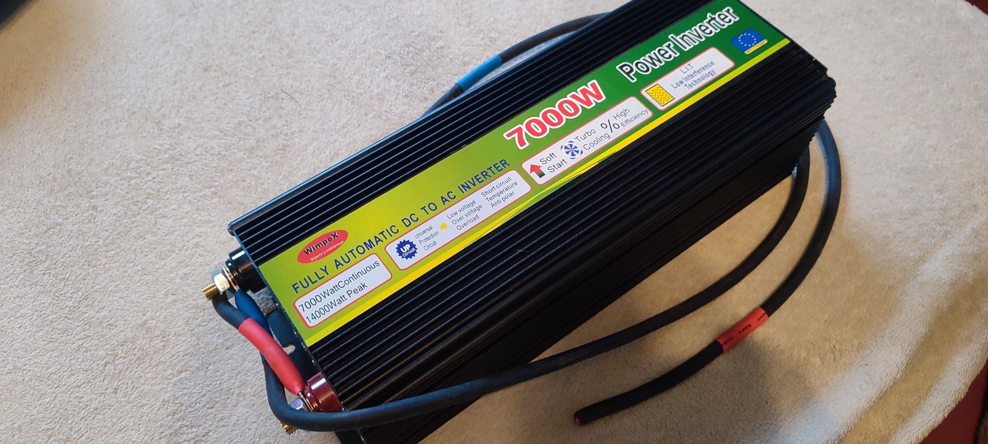 Автомобільний перетворювач (інвертор) 12V-220V WIMPEX 7000W