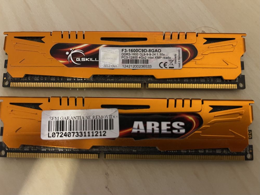 Vendo 2x Memorias DDR3 1600 8GB