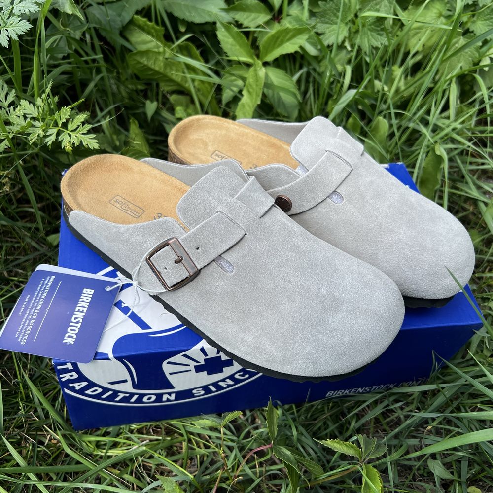 Сабо birkenstock boston сірого кольору оригінал Біркен