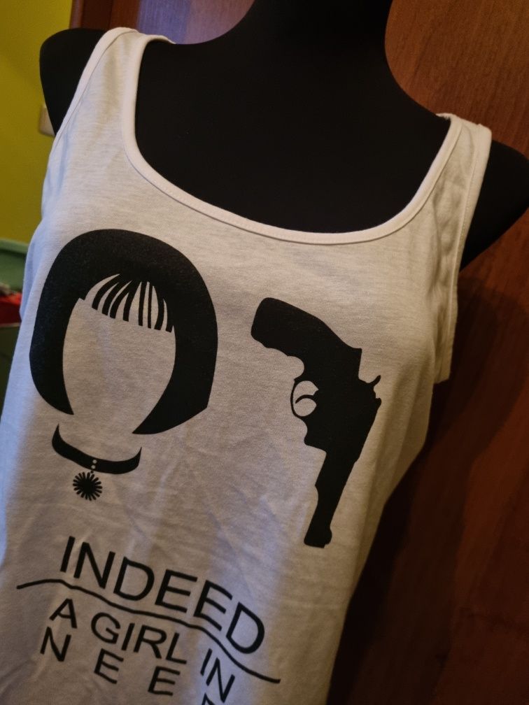 Białą koszulka na lato Cropp XL