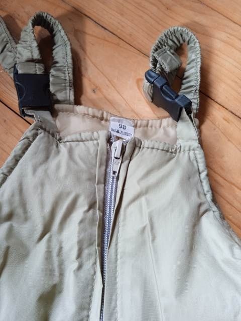 Kombinezon zimowy,  spodnie, oliwkowe, 98 , wiek 3-4 lata