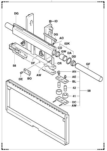 Wahacz rolki przesuwu górny