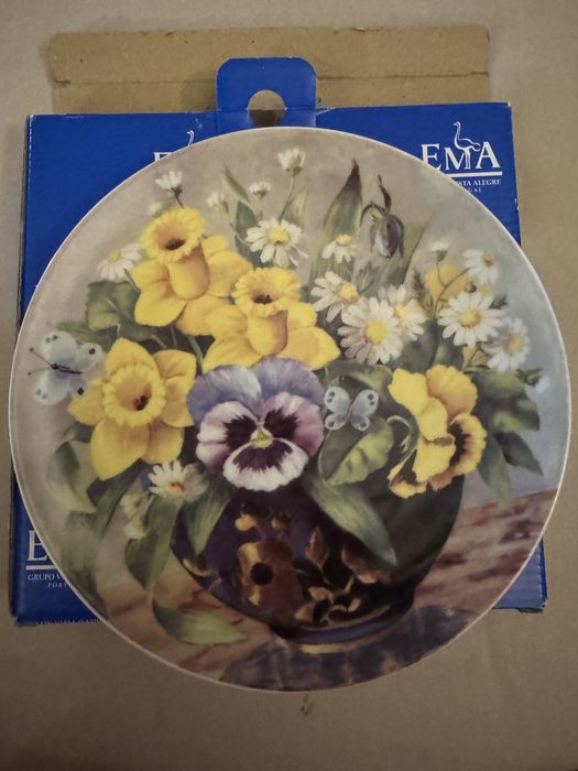 9 Pratos Coleçao Botânica Vista Alegre- EMA