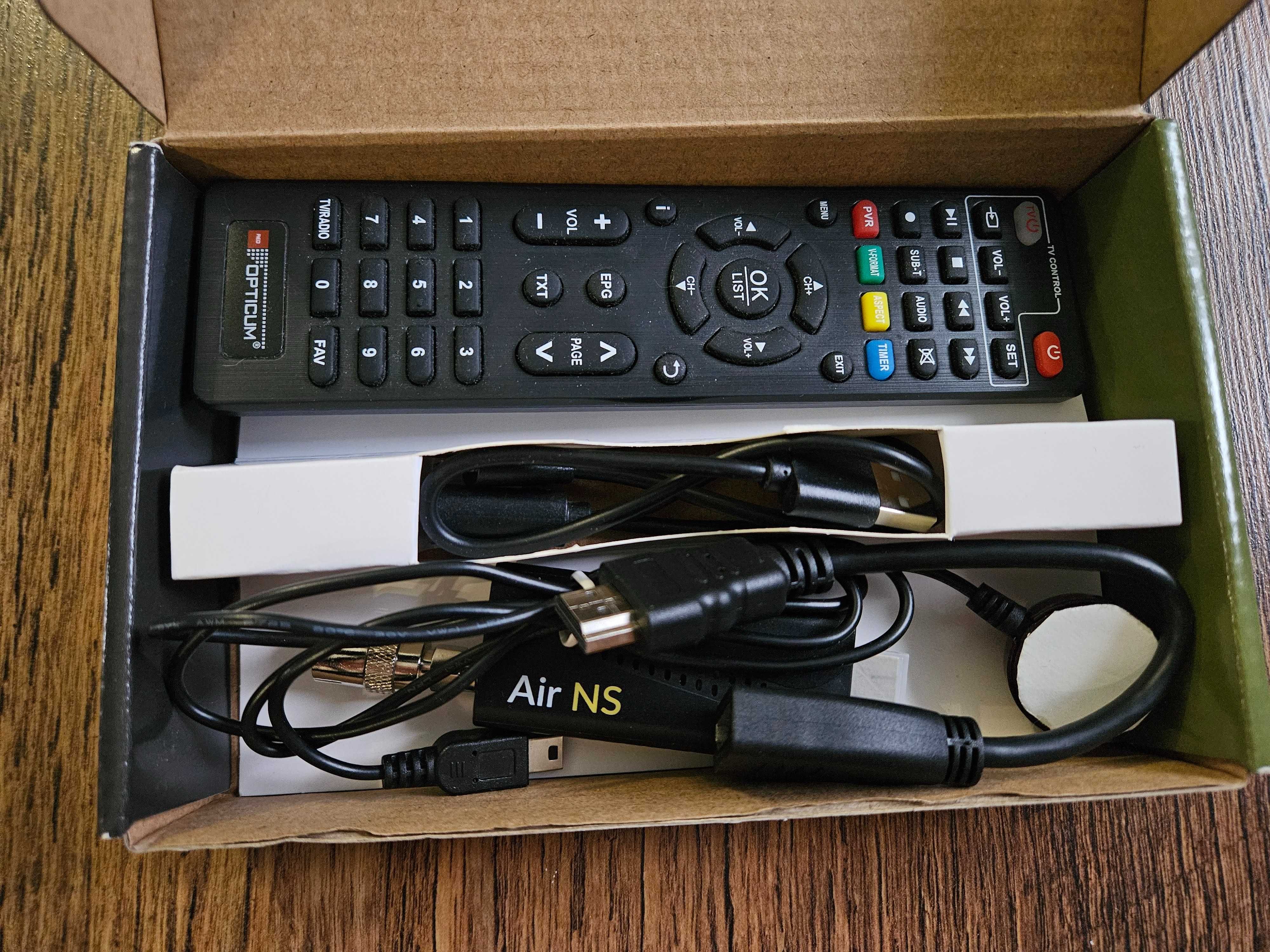 Dekoder Opticum Air NS DVB T2 komplet z pilotem