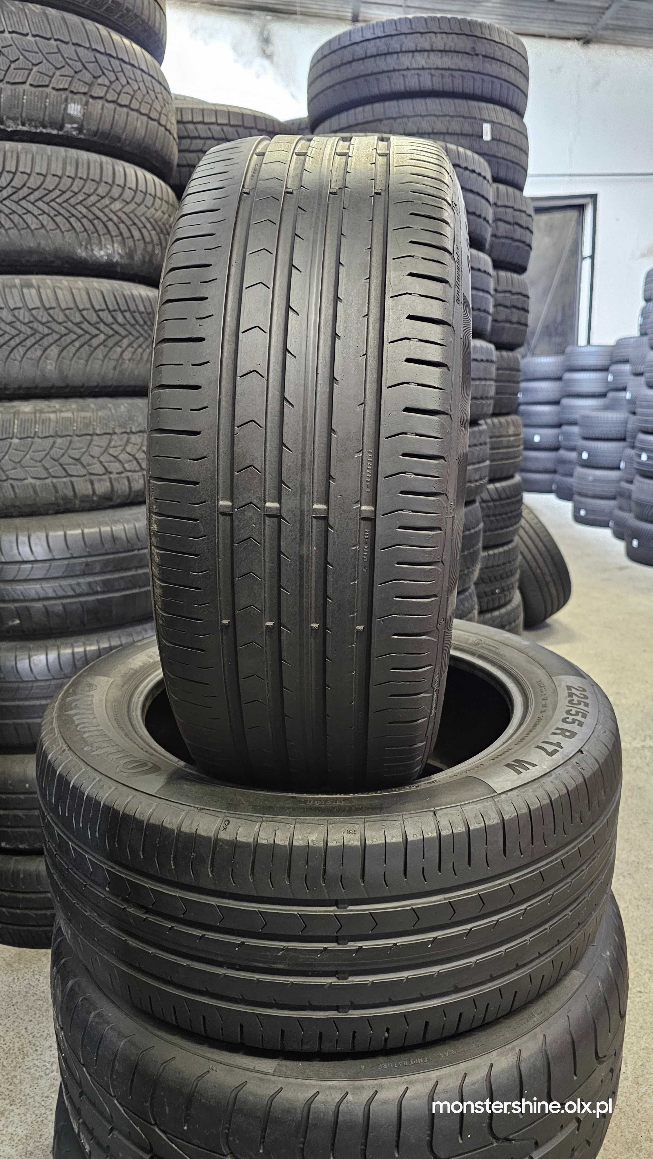 2xContinental PremiumContact5- 225/55/17 opony letnie 6,01/`20/wysyłka