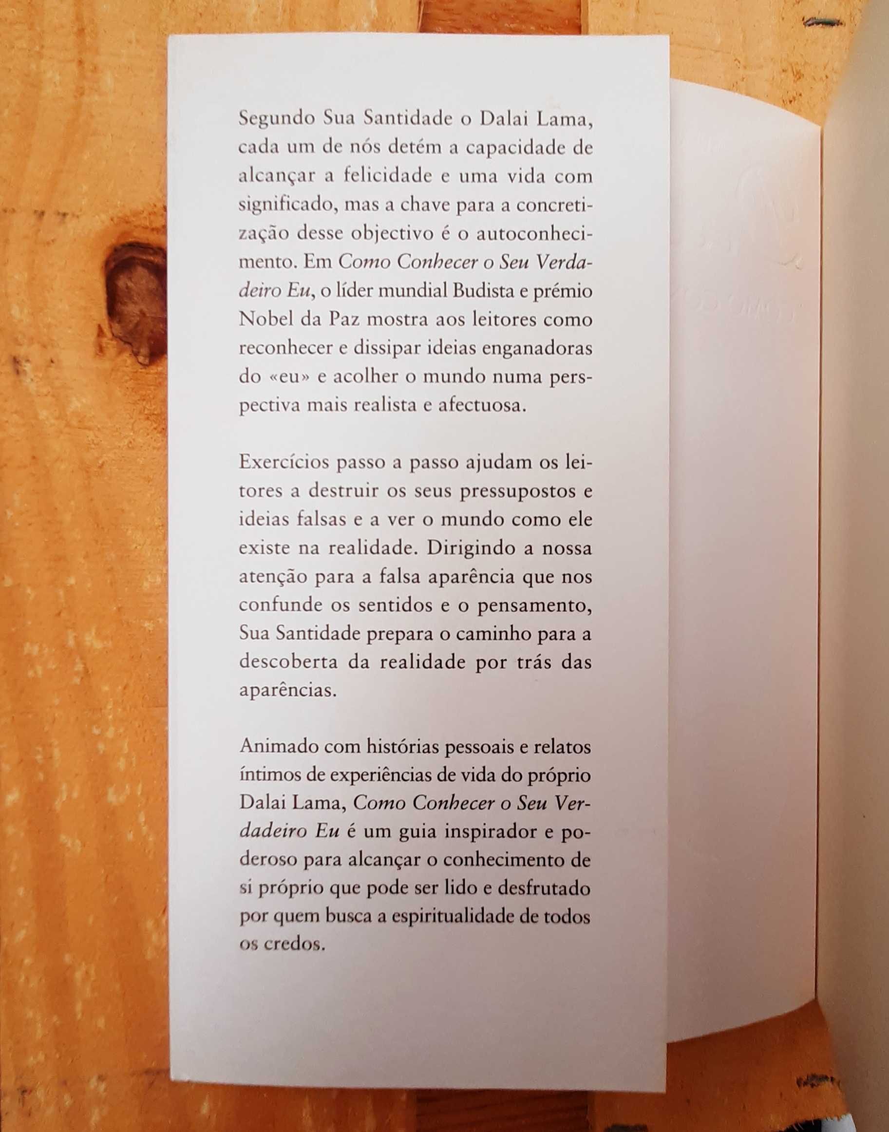 "Como conhecer o seu verdadeiro eu"- Dalai Lama (Portes Incluídos)