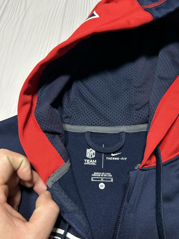 Nike NFL Patriots шикарне зіп худі з гарним дизайном Оригінал!