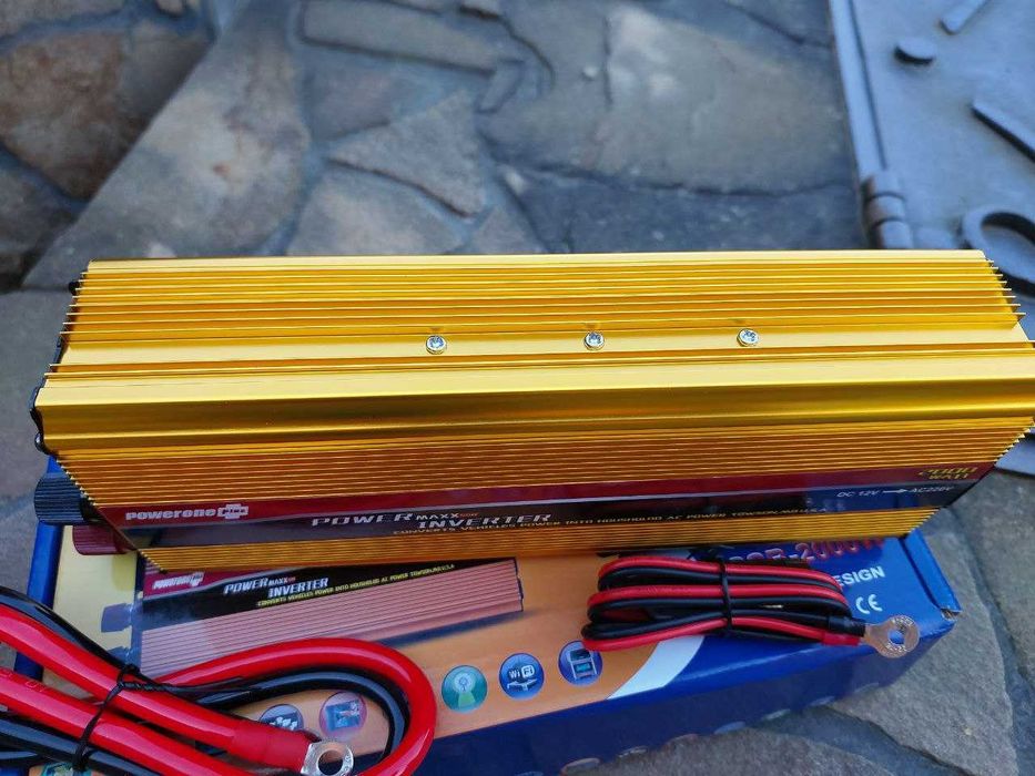 Перетворювач Инвертор Преобразователь напряжения 12в 2000вт(500-9000вт