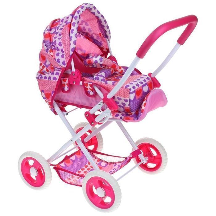 Wózek dla Lalek Głęboki Spacerówka Gondola Nosidełko 3w1 Składany