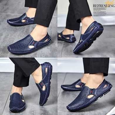 Літні чоловічі туфлі (лофери / сліпери) 43 р.