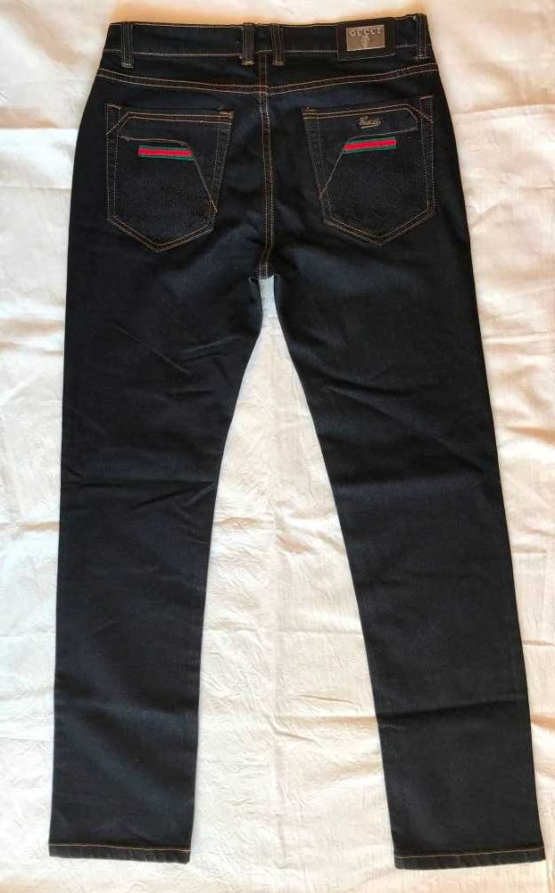 Джинсы GUCCI женские оригинал синие прямые размер L или W33/L32