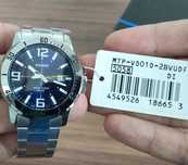 NOVO - Relogio Casio Analogićo MTP-VD01D - Azul