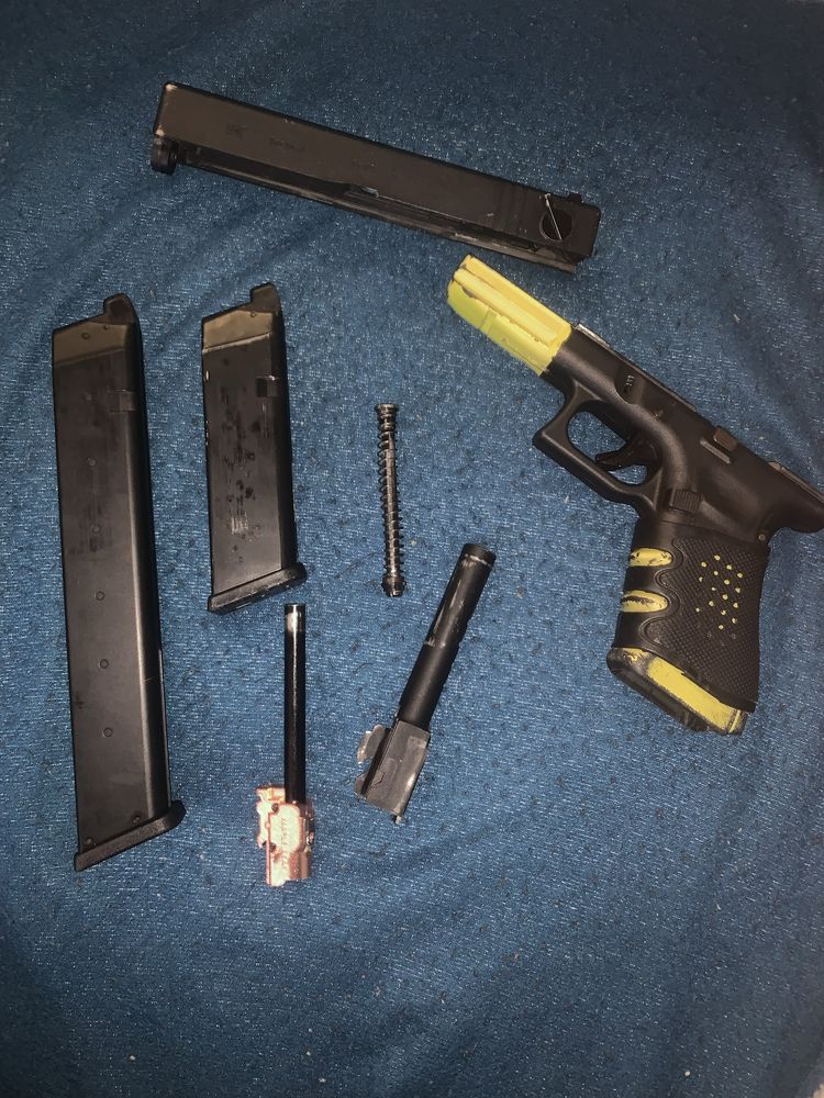 Airsoft glock com dois modos a gás (green gas)