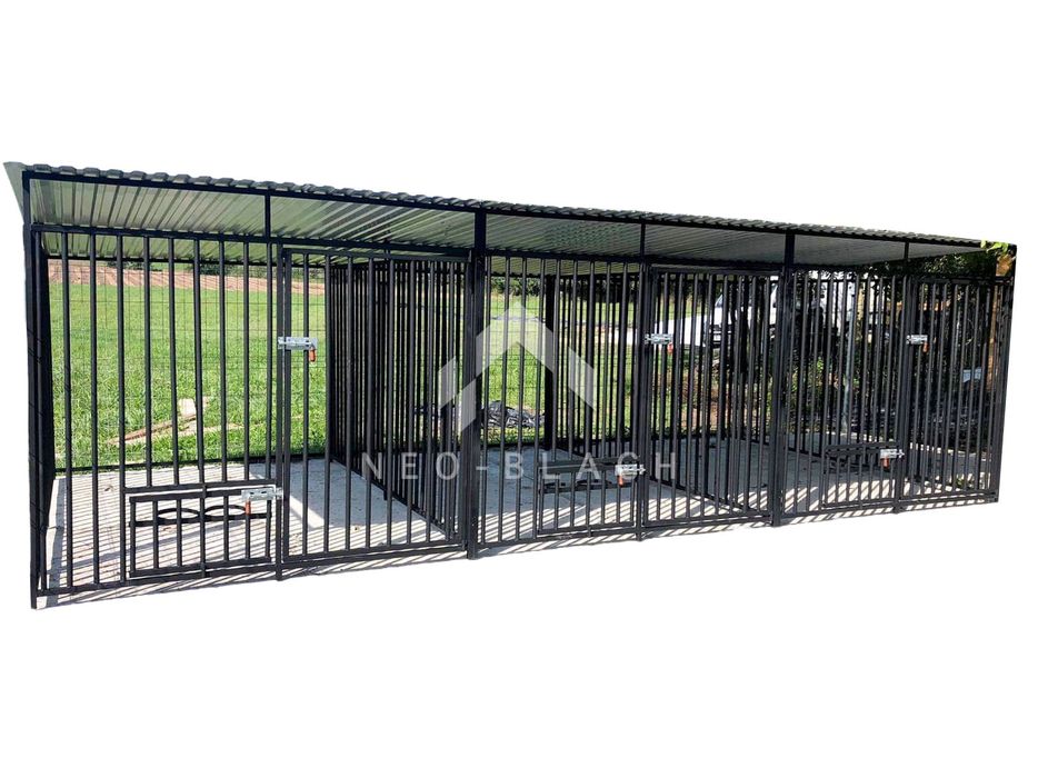 Kojec dla Psa 3w1 6x2m Klatka XXL 3 stanowiska NB129