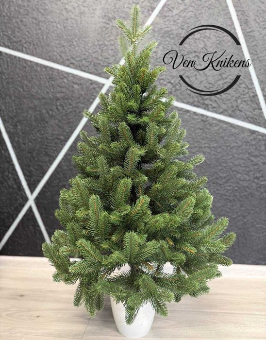 Ялинка штучна лита в горщику офісна, Елка искусственная 0,7 м та 1,1 м