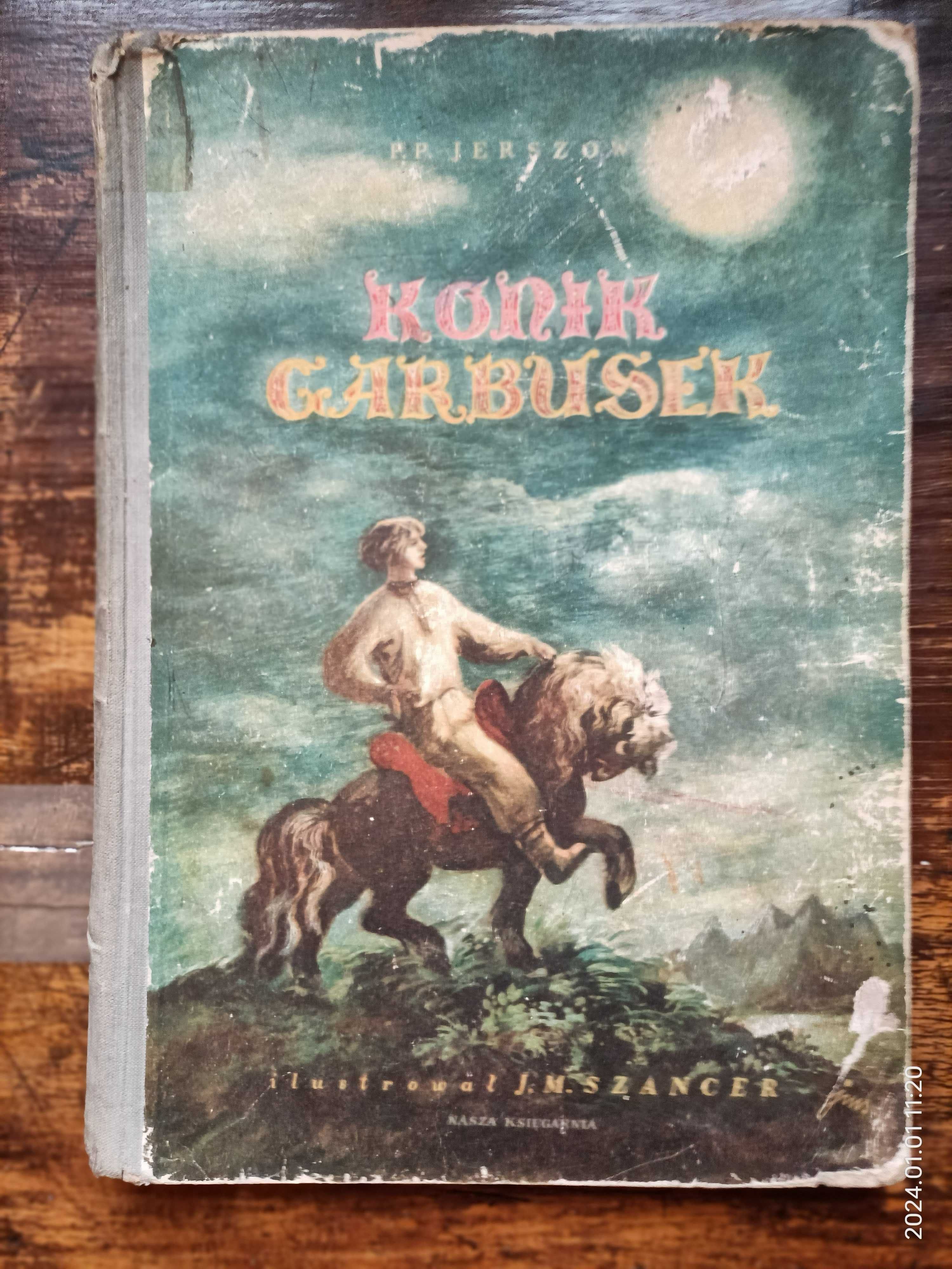 książka Konik Garbusek, Jeroszow , rysunki J.M. Szancer 1958r