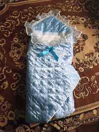 Конвертик одеялко для новорожденных