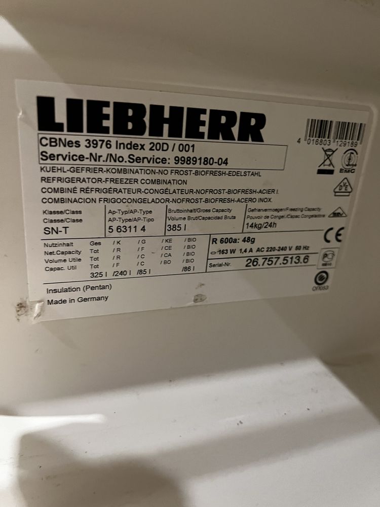 Продам холодильник Liebherr б/у