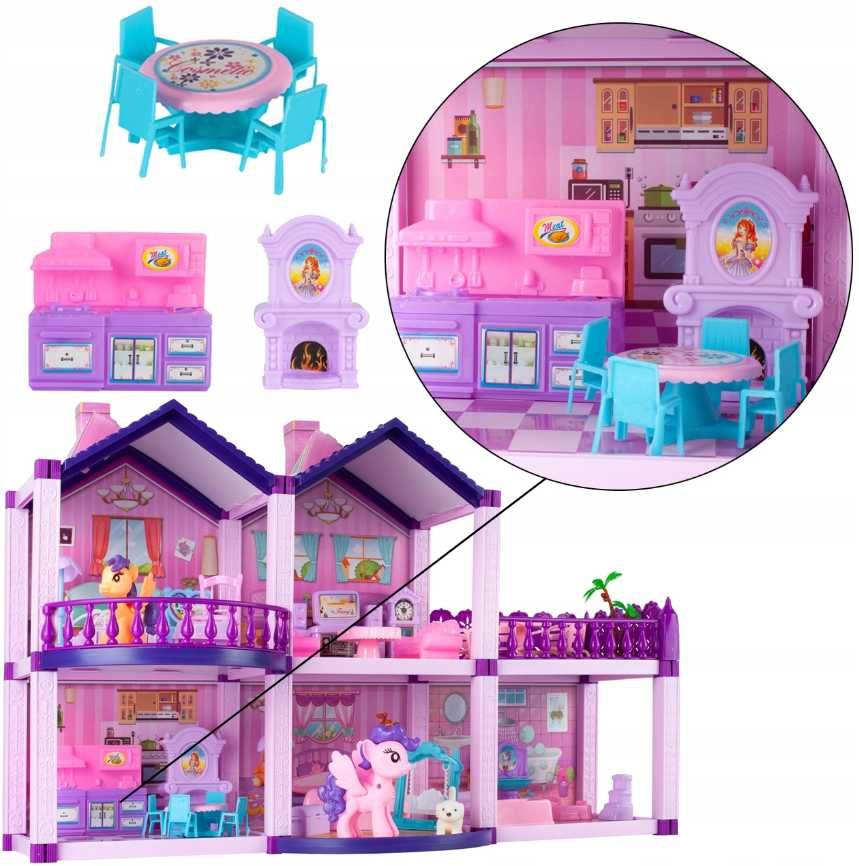mega zestaw dla dziewczynki domek + figórki (Oferta Limitowana)
