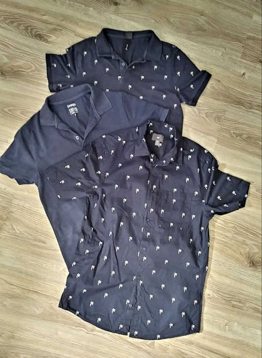 3 męskie bluzki polo koszula H&M George S okazja