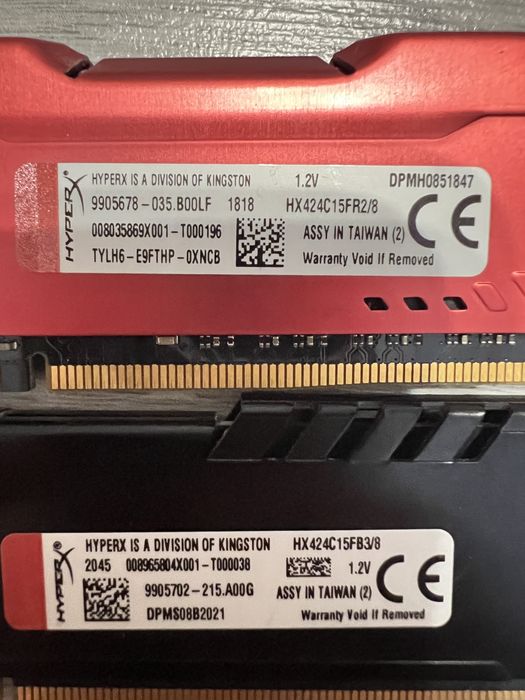 Оперативна память ddr4 2x8gb (16gb) 2400 MHz