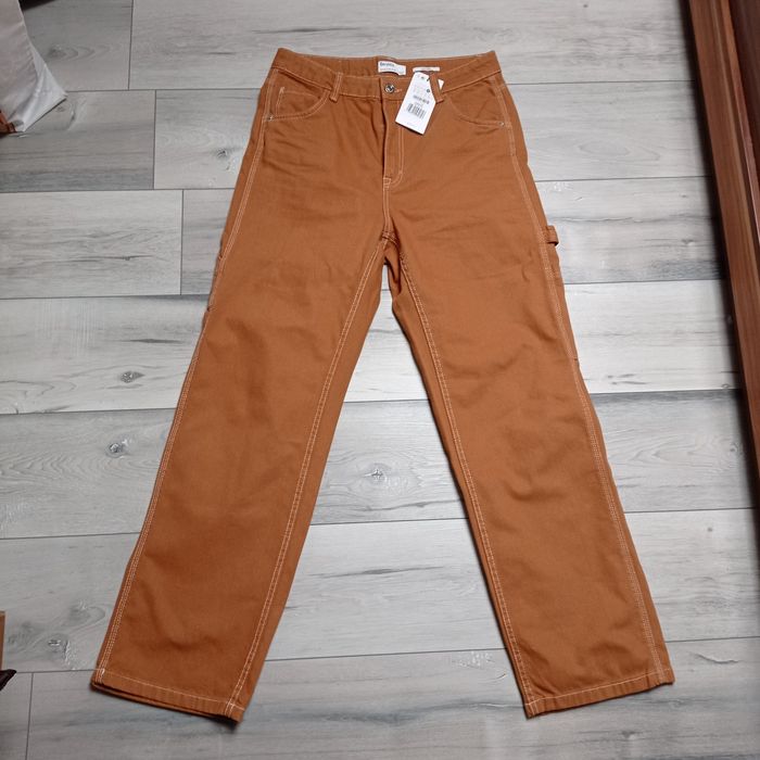 Spodnie damskie jeansy Bershka carpenter 40 nowe