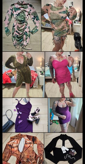 Сукня oh polly  святкова новорічна чорна білa рожева червона