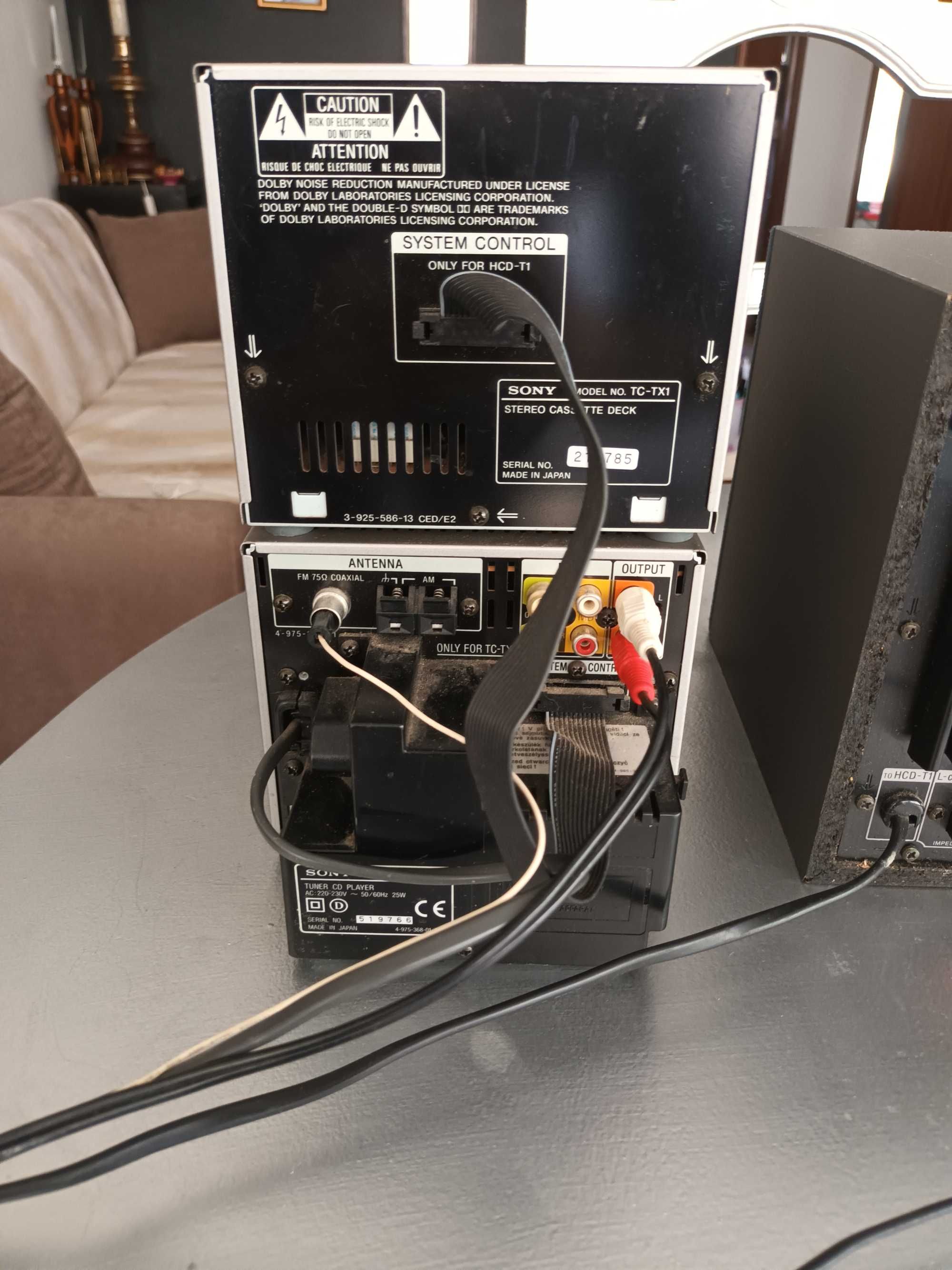 Aparelhagem Sony Modular Vintage (Cd, Rádio e Cassette)+ 1 Coluna