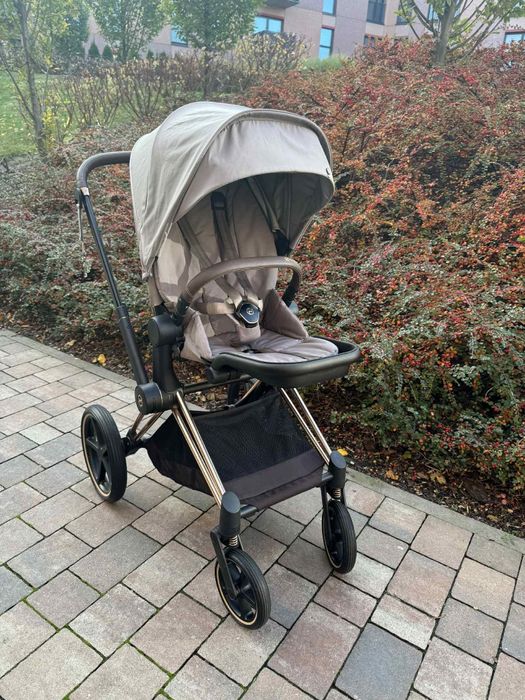 Wózek spacerowy Cybex Priam 4.0 stelaż RoseGold tapicerka SohoGray