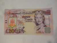 Banknot Gibraltar 20 Pounds 2006 nie Anglia Elizabeth