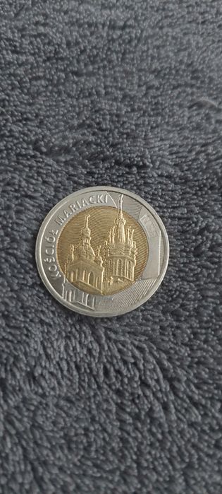 Kościół Mariacki moneta kolekcjonerska 5zl