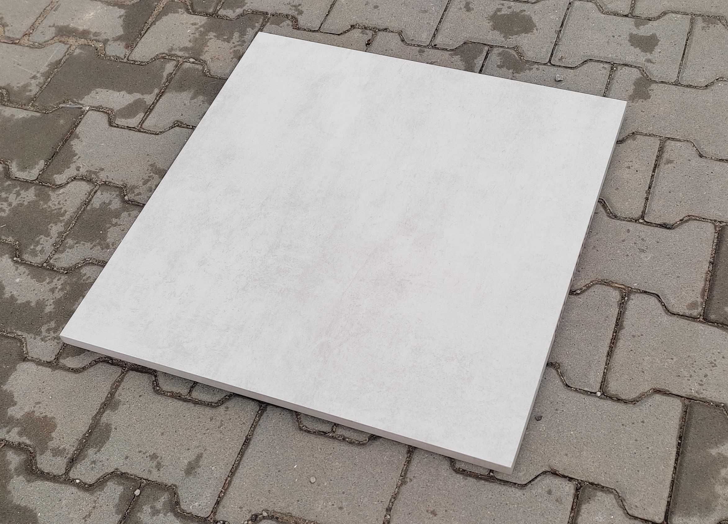 Okazja! Płytki gresowe - tarasowe 60x60x2 cm Concrete White gat.1