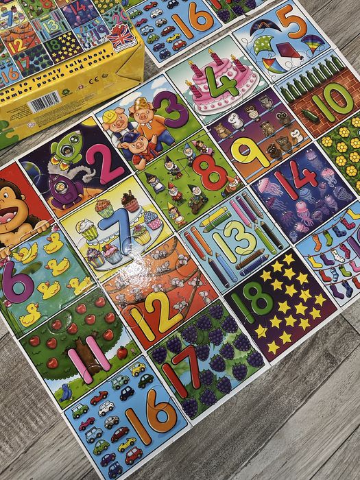 Великий пазл Orchard Toys Big Number . Числа від 1 до 20