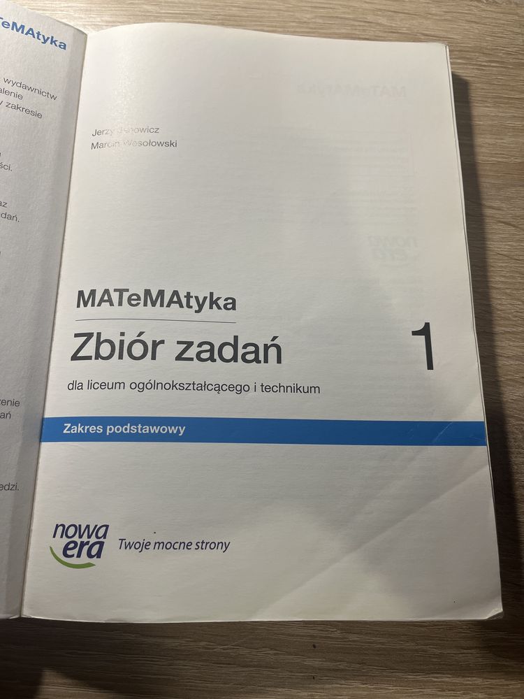 MaTeMAtyka 1 zbiór zadań podstawa