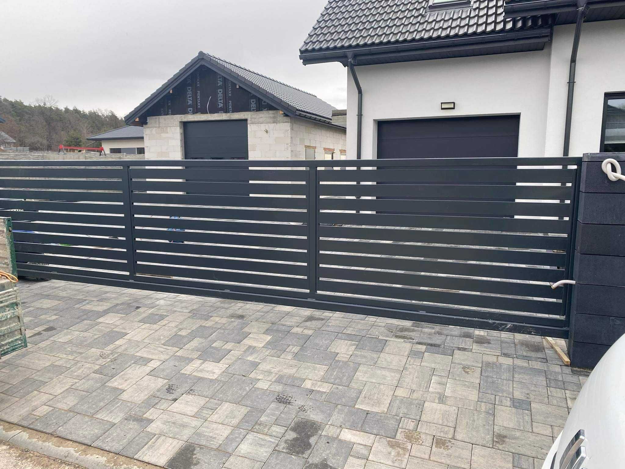 Promocja! Brama przesuwna 500 cm , ogrodzenia montaż , palisada , nowo