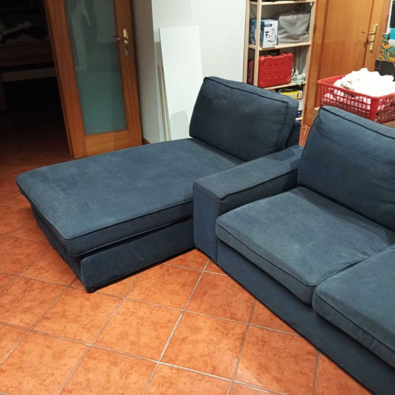 Sofá Ikea Kivik com Chaise Longue