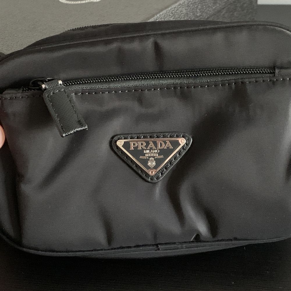 Torebka czarna Prada nylon bag