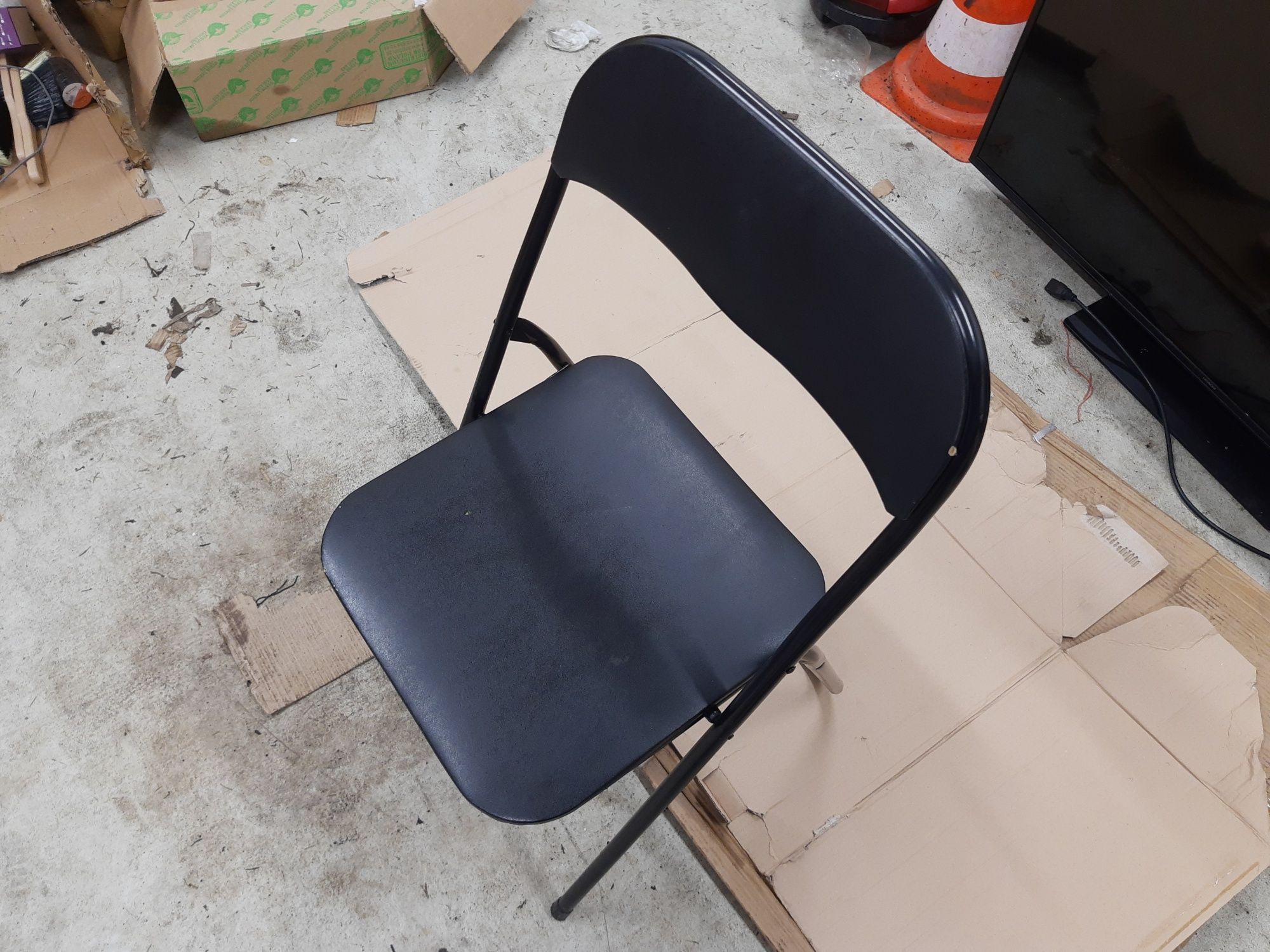 Krzesło Składane Czarne