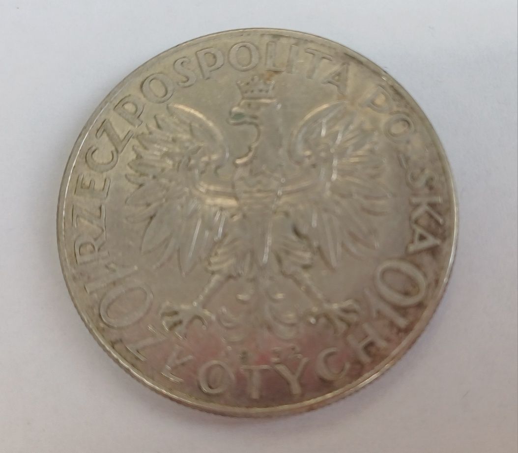 Moneta 10 zł Głowa Kobiety 1932r (2)