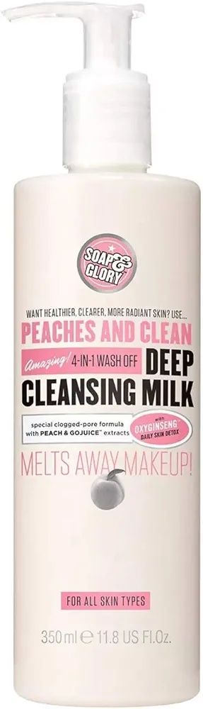 Молочко для очищения лица, снятия макияжа  Soap & Glory Peaches & Cl