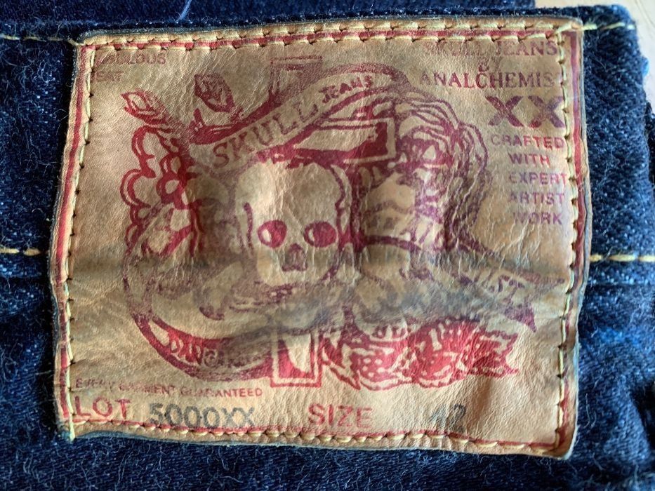 Япония. Japan. Джинсы Skull Jeans 5000XX 14.5OZ. Селвидж. Selvage. 42!