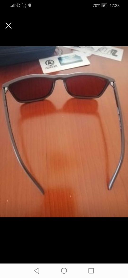 Oculos de sol masculino castanhos Novos