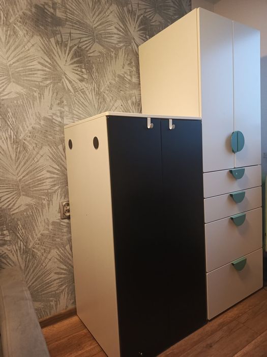 Szafa IKEA Smastad Platsa 4 szuflady + wieszak na ubrania
