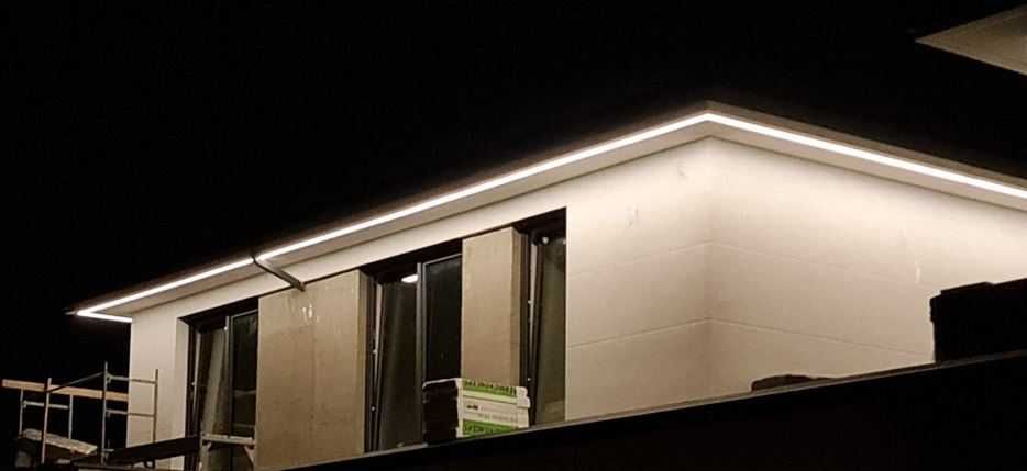 Oświetlenie LED LINIA Podbitka Pas Pergola Na Wymiar DESIGN