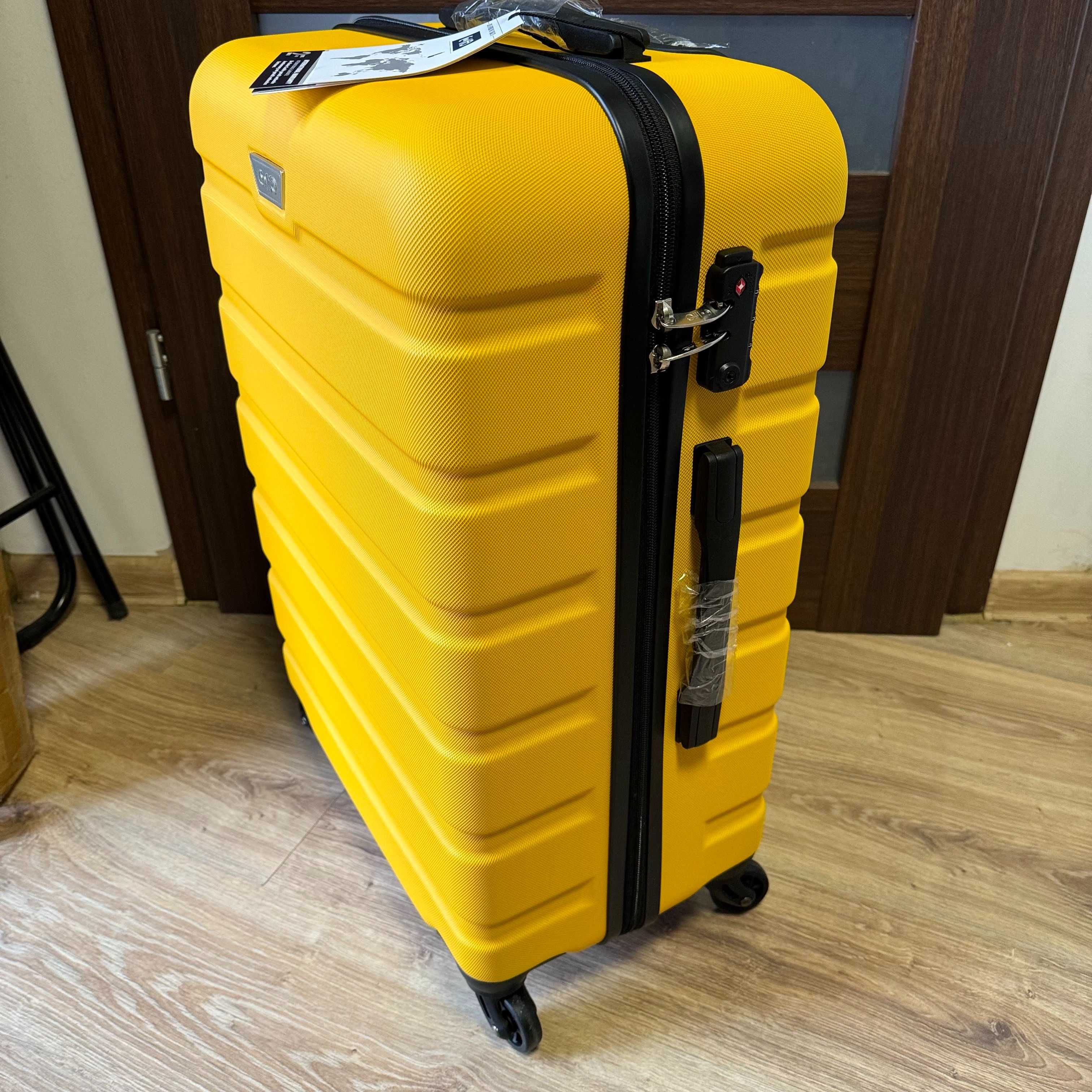 COOLIFE DE-13 Walizka Podróżna Duża ABS 67x46x26cm, 60l TSA 4