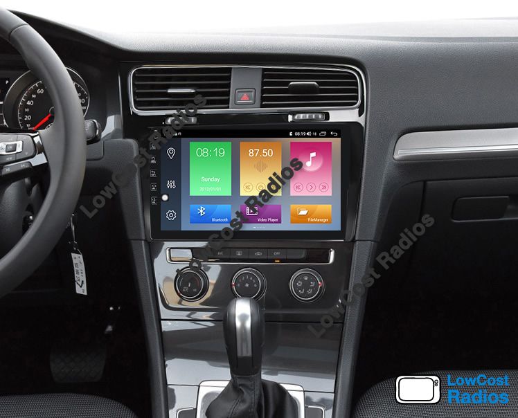 Auto Rádio GPS VW GOLF 7 | 10' Poleg. ANDROID • Multimédia BT USB WIFI