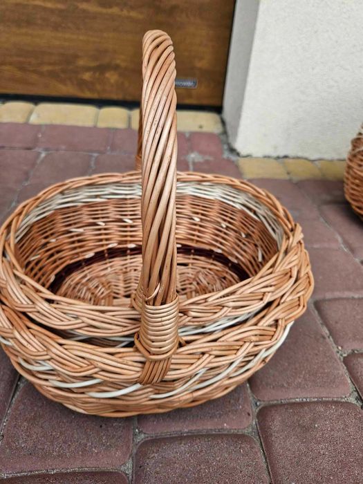 Koszyki wiklinowe na grzyby i zakupy od producenta